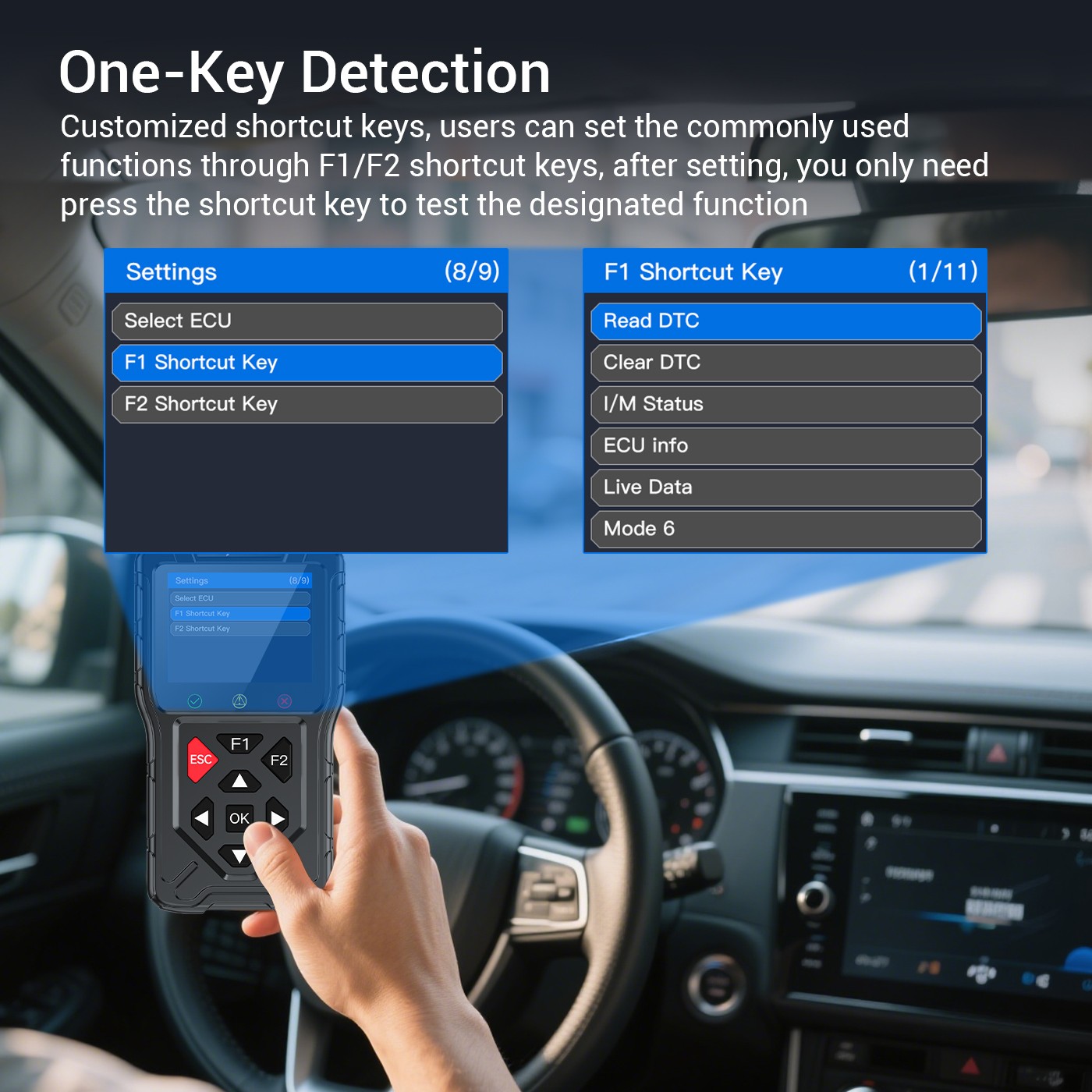 Motorcycle Vehicle OBD2 Scanner Fault Code Read Car DTC Lookup Diagnostic Tool