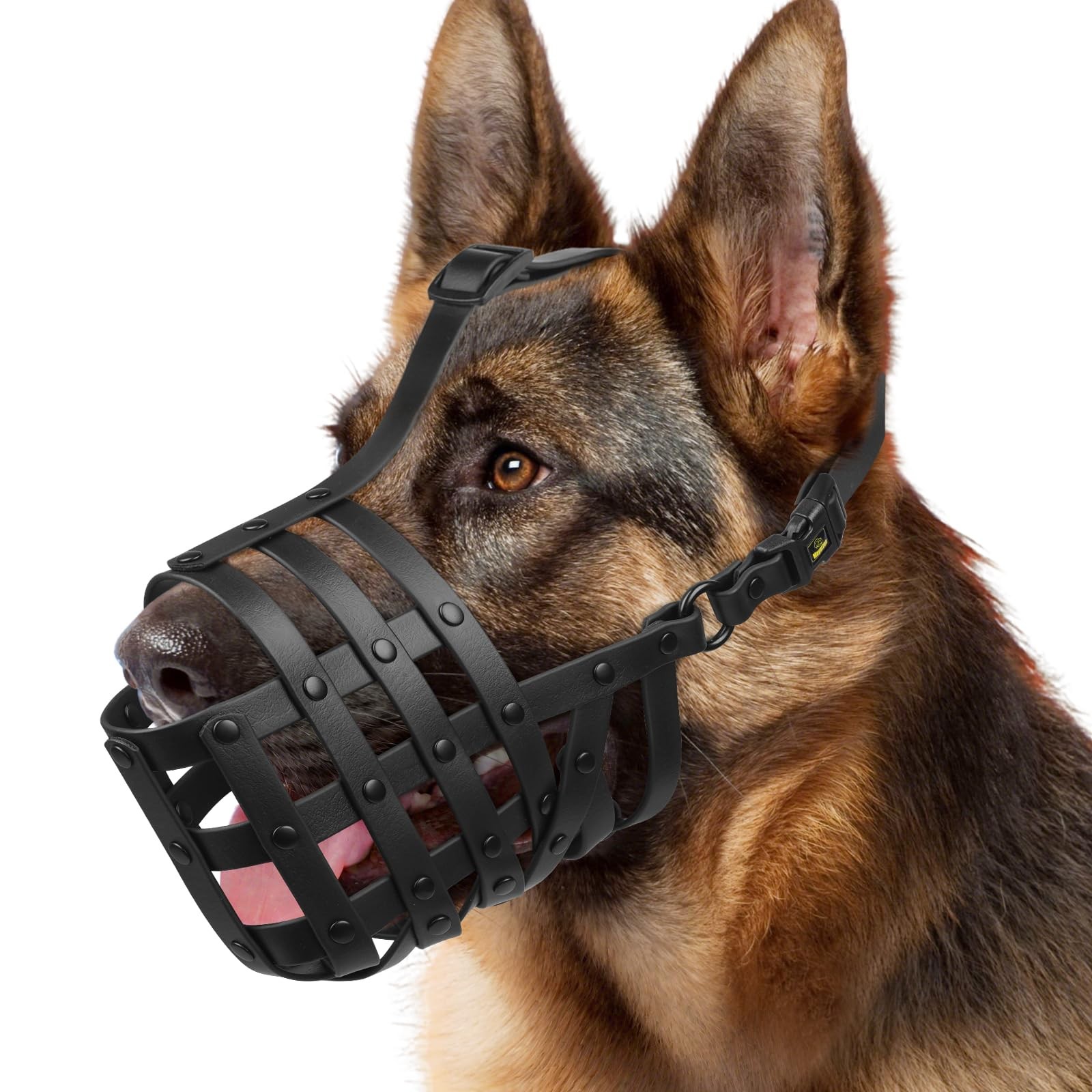 Dog Muzzle for Medium Large Dogs, Humane Basket Muzzle, Soft & Lightweight & ...