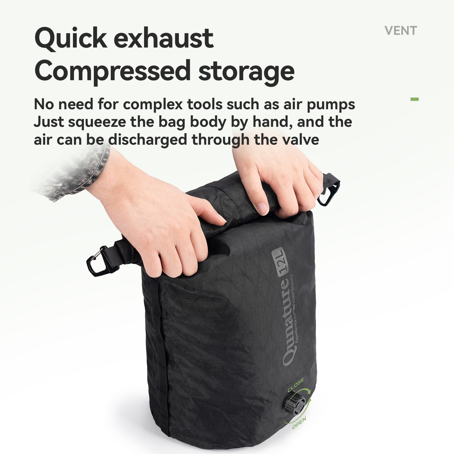 Qunature Bikepacking Compression Bag,Waterproof Sleeping Bag Stuff Sack 6/12 L