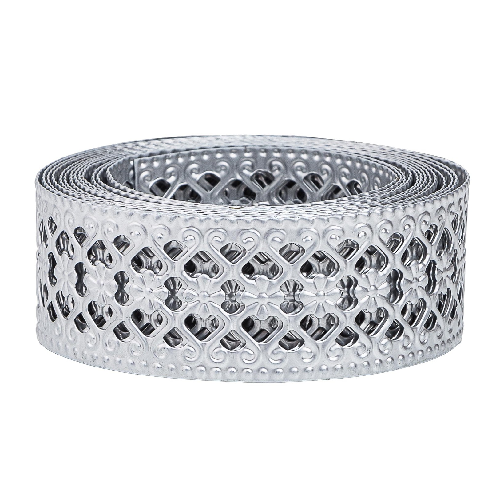 CraftyCrocodile Metal Ribbon for Decor Craft - 1 1/4", 3 Yards Long