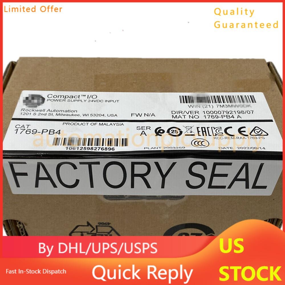 AB 1769-PB4 Ser A CompactLogix Power Supply New Factory Sealed AB 1769PB4 PLC