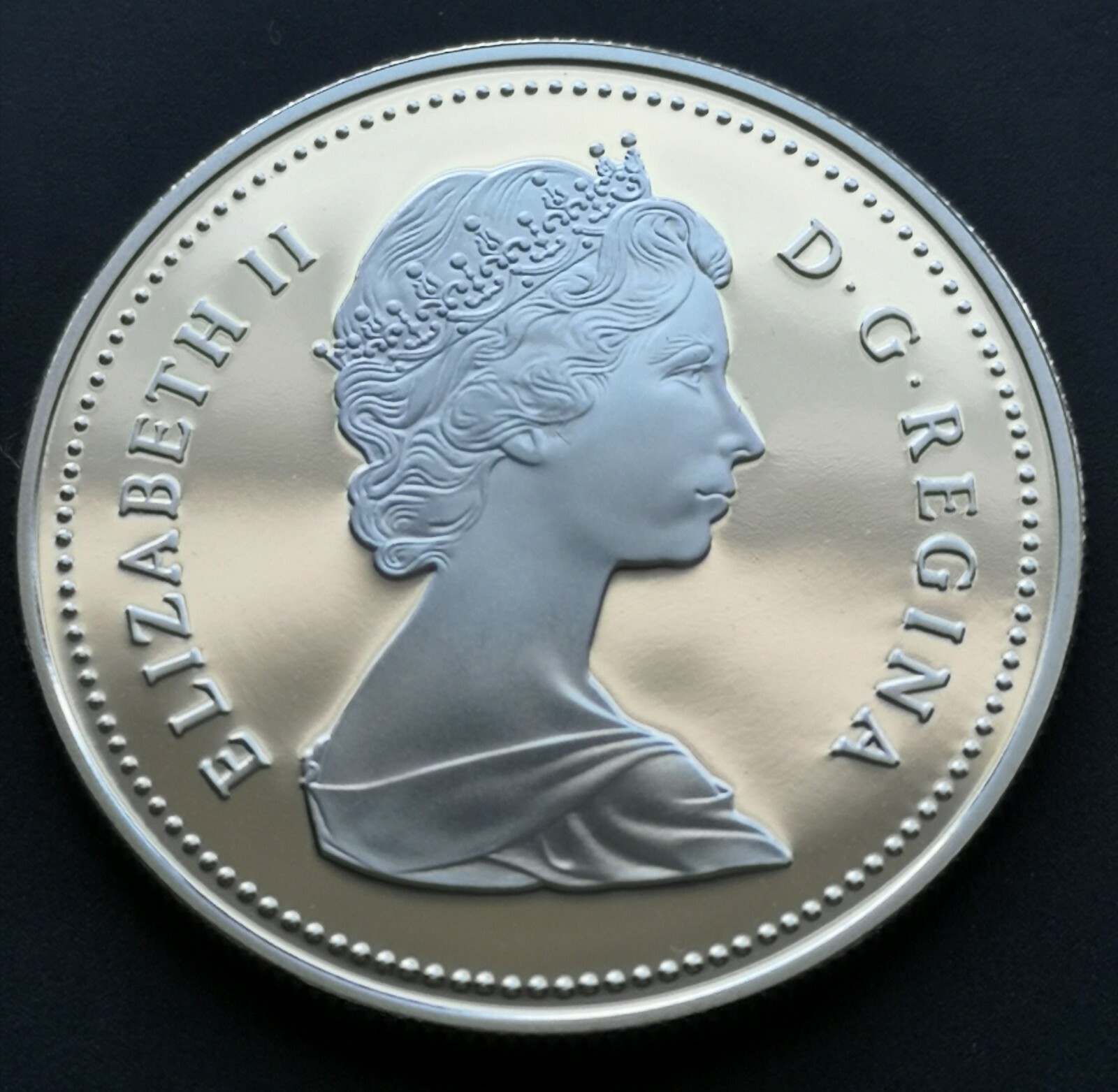 *** CANADA 1986 PROOF SILVER DOLLAR *** 1886 - 1986 VANCOUVER TRAIN ***