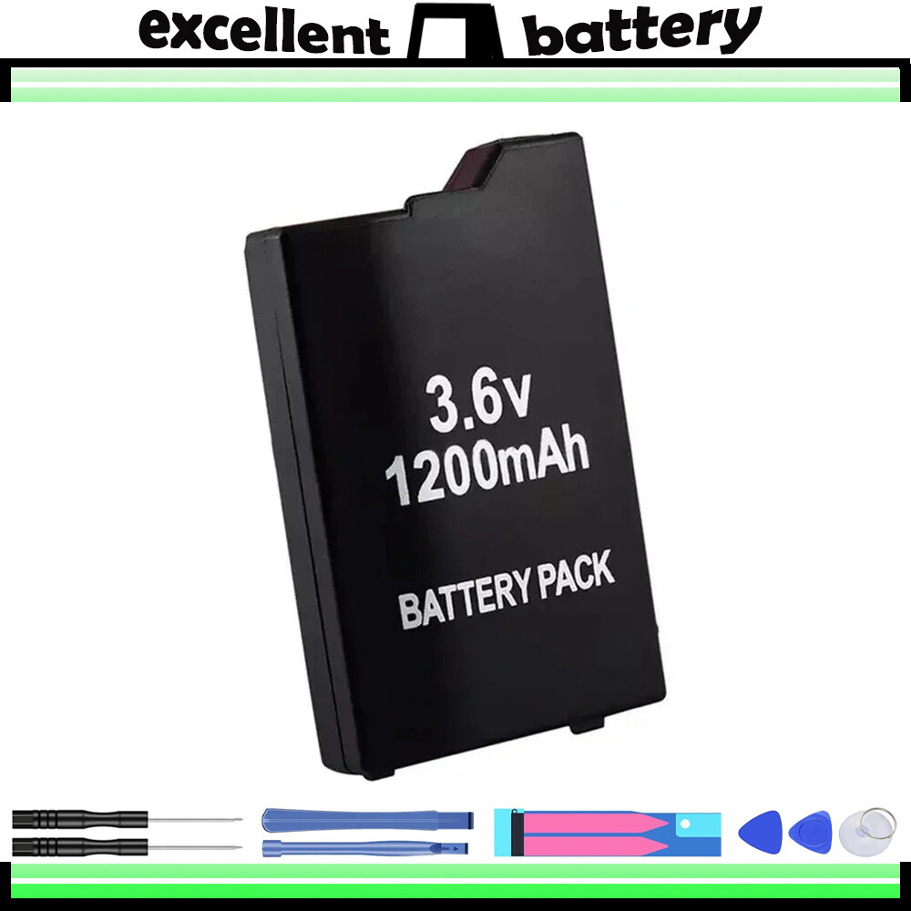 1X Replacement 1200mAh PSP-S110 Battery for Sony PSP-2000 PSP-3000 Lite Slim