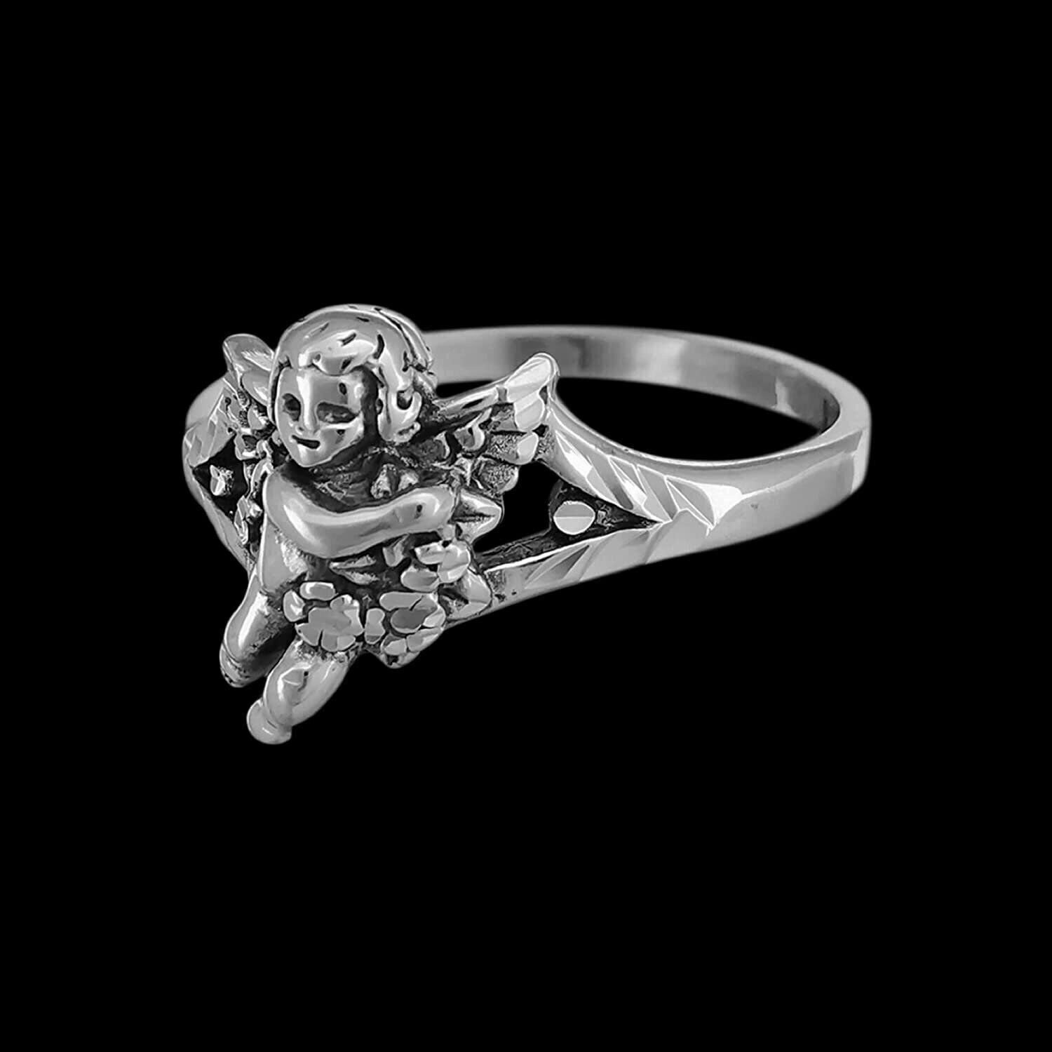 Diamond Cut Little Angel Ring size 5
