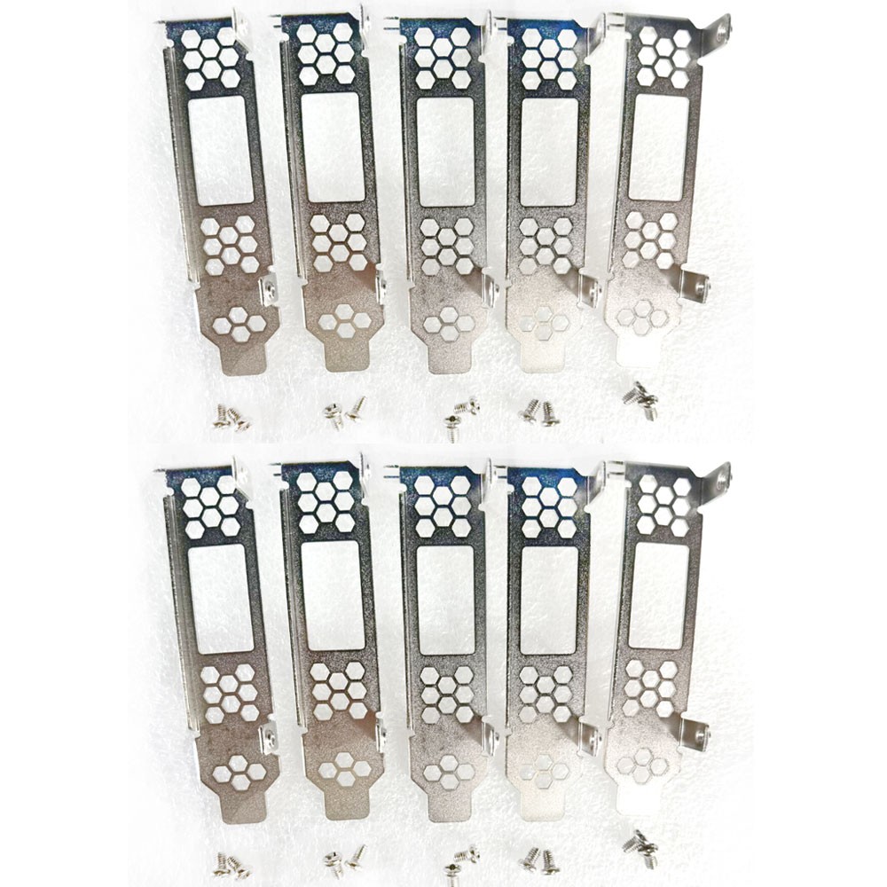 10 SET New Low Profile Bracket for DELL PERC H830 LSI SAS 9300-8e PCI-e HBA US