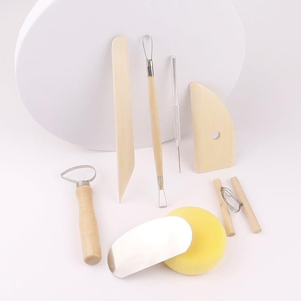 Clay Carving, Clay Sculpture Set, 8-Piece Set of Clay Tools