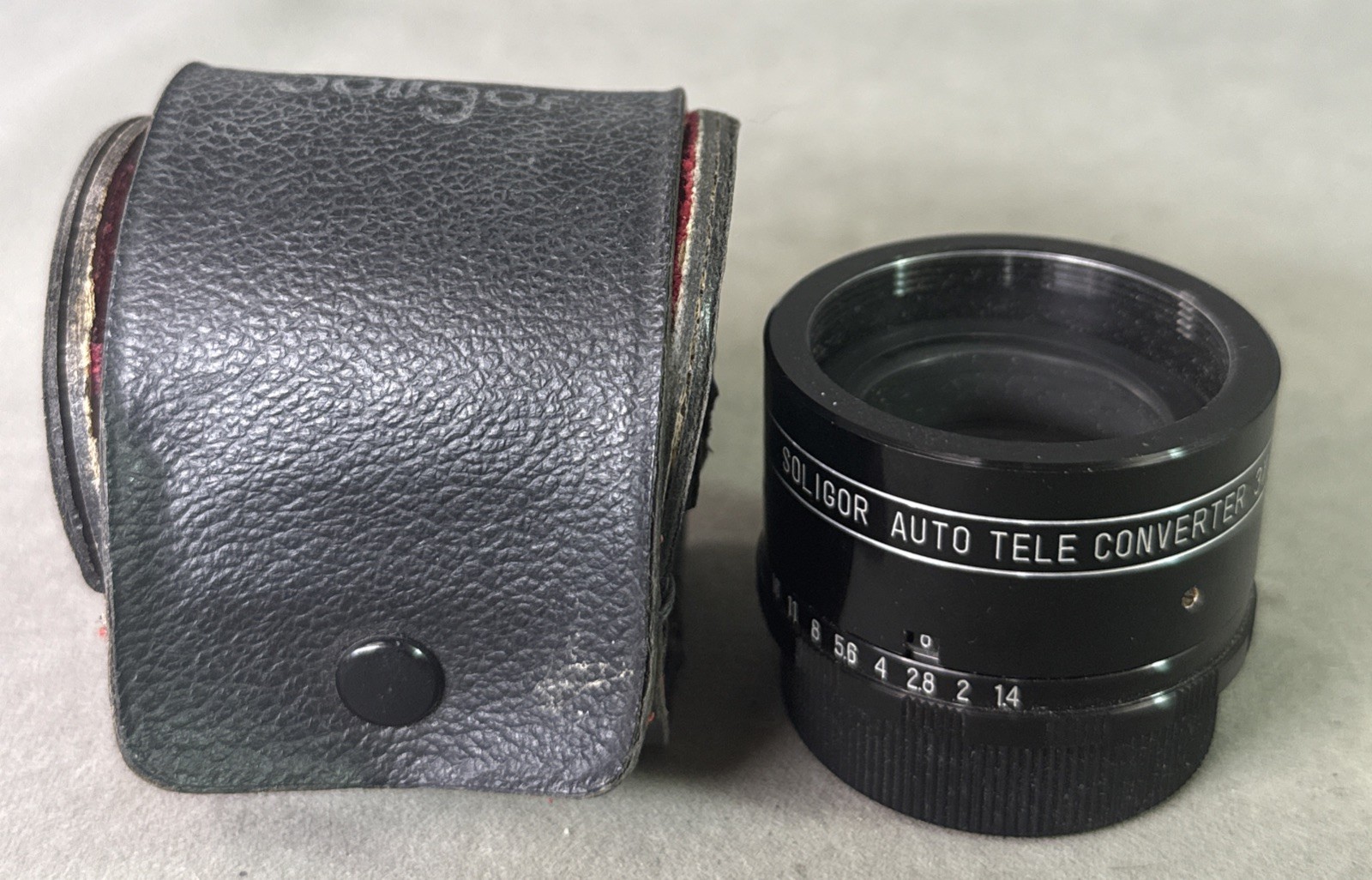 Vintage Soligor Auto Tele Converter 3x To Fit Pentax Screw Mount W/ Cover