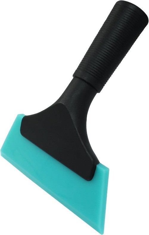 2 Pcs Small Squeegee 5 Inch, Rubber Blade Window Tint Squeeg Color: Light Blue