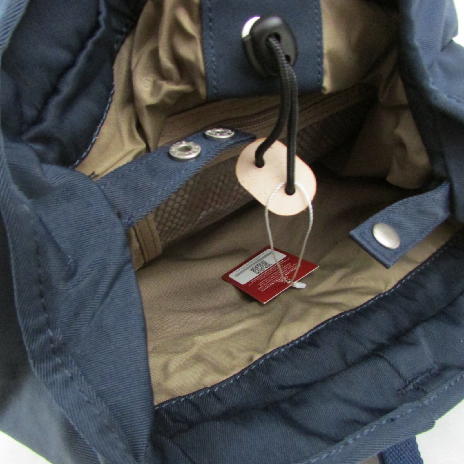 Doughnut Dark Blue Valletta Nautical Hiking Backpack Medium Size Bag Brown Strap