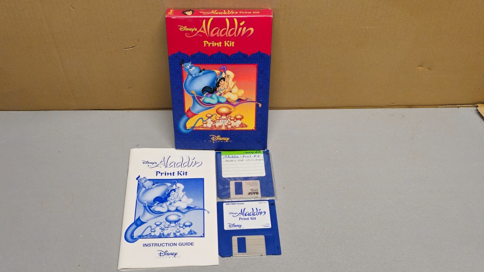 Big Box Software Disney Aladdin Print Kit IBM 3.5