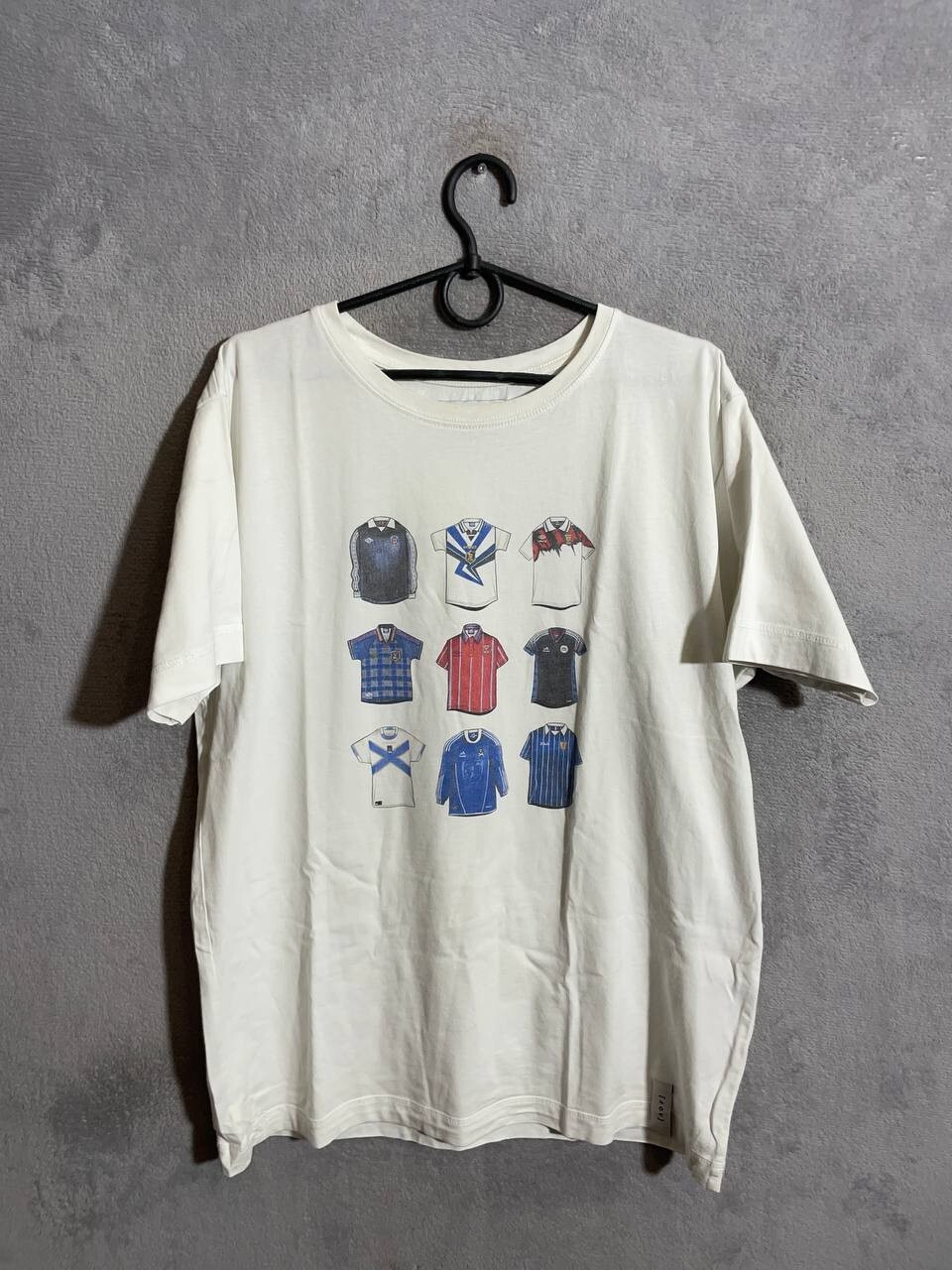 Scotland Team Fan Training Football Vintage Multi Shirt Art of AOF Men Size L