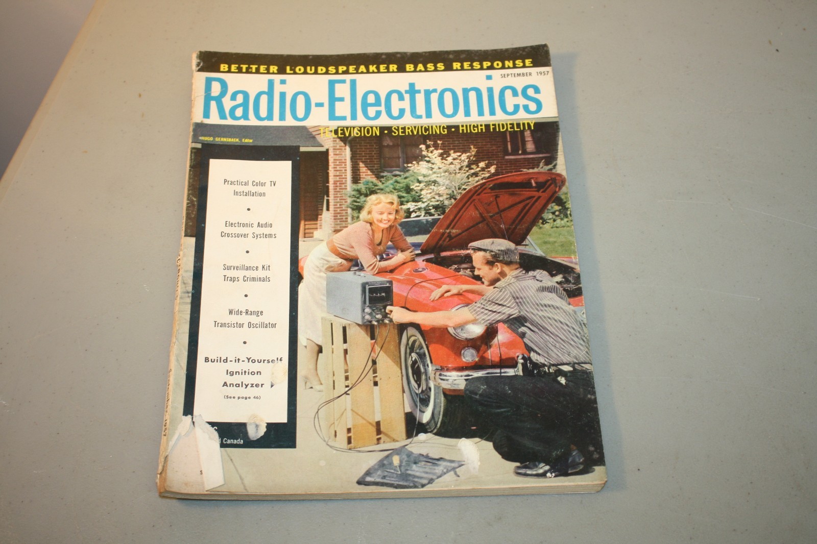 SEPTEMBER 1957 RADIO ELECTRONICS MAGAZINE - NICE!