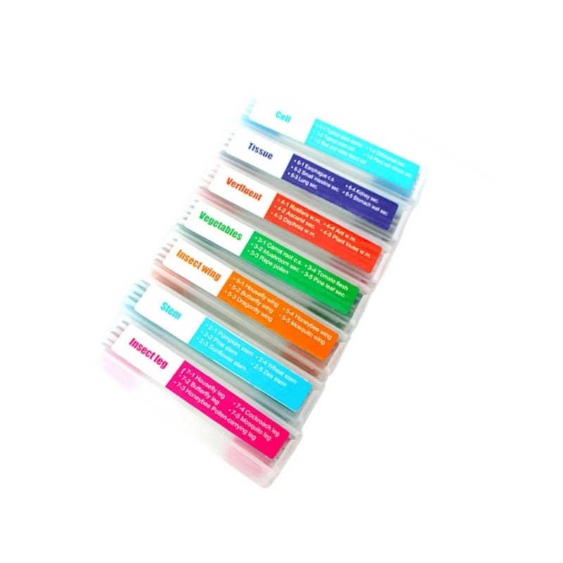 35PCS Biology Microscope Prepared Slides Seven Type for Lab Education