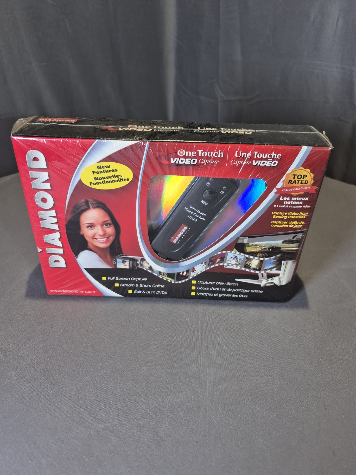 Diamond One Touch Video Capture VC500 USB 2.0 Capture Stream & Share Burn DVDs