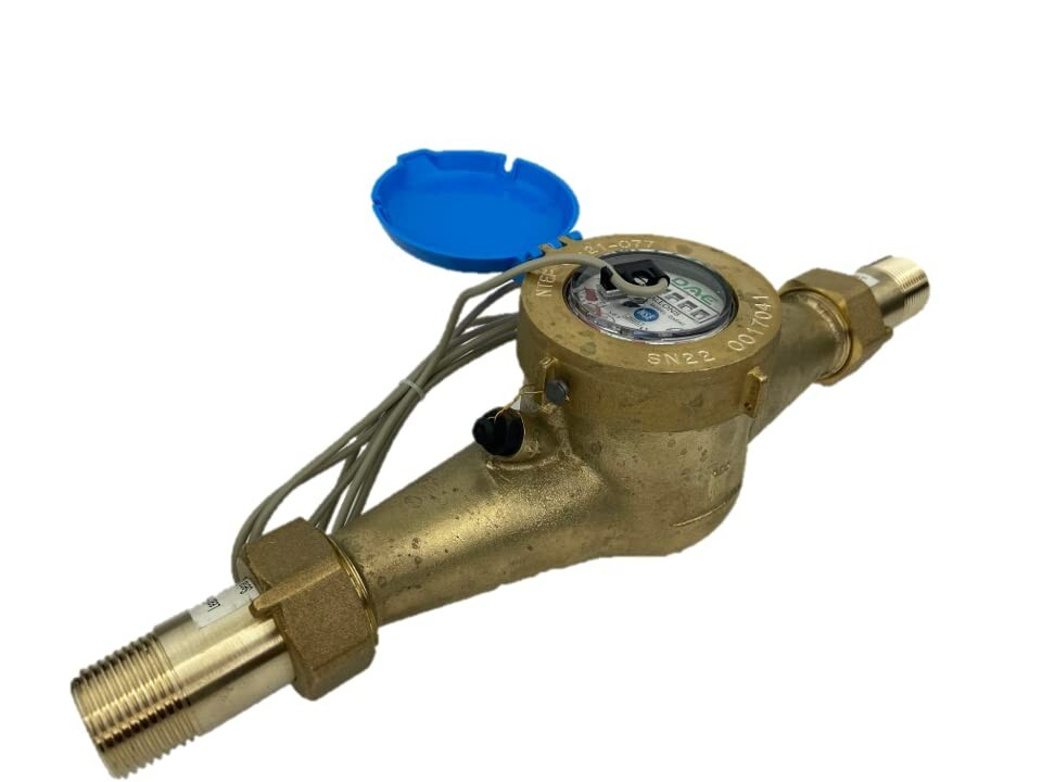 DAE MJ-100c 1" NTEP, IP68, NSF61 Lead Free Water Meter, Pulse Output + Coupling