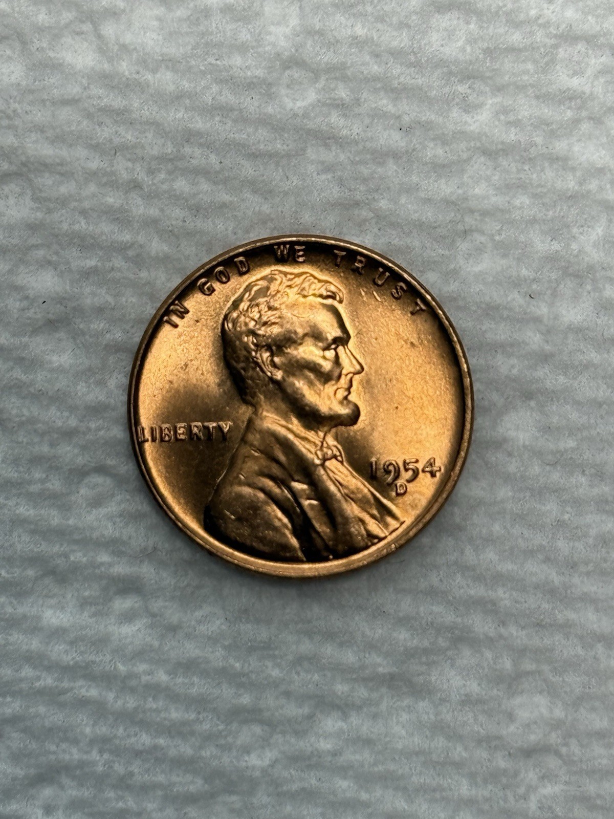 1954 D WHEAT PENNY RD BU (Very Nice)