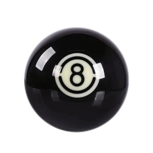 Billiards 8 Cue Balls,2-1/4 Inch Billiard Ball,Regulation Size,Black 8 Pool