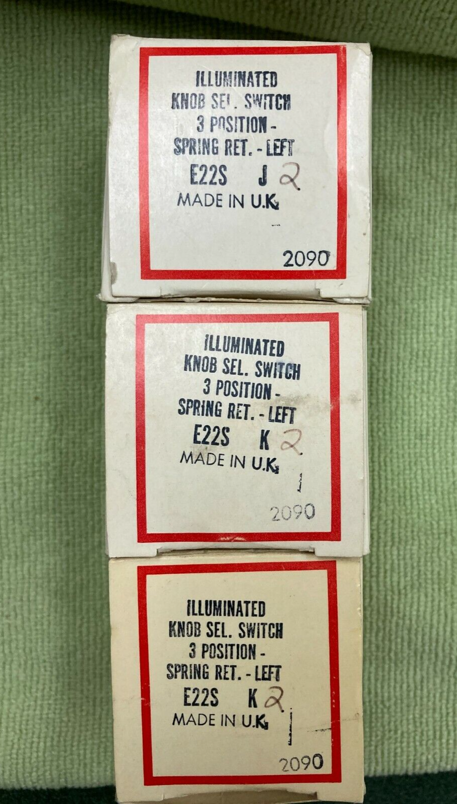Cutler Hammer E22S Illuminated Knob Selector Switch 3 Position