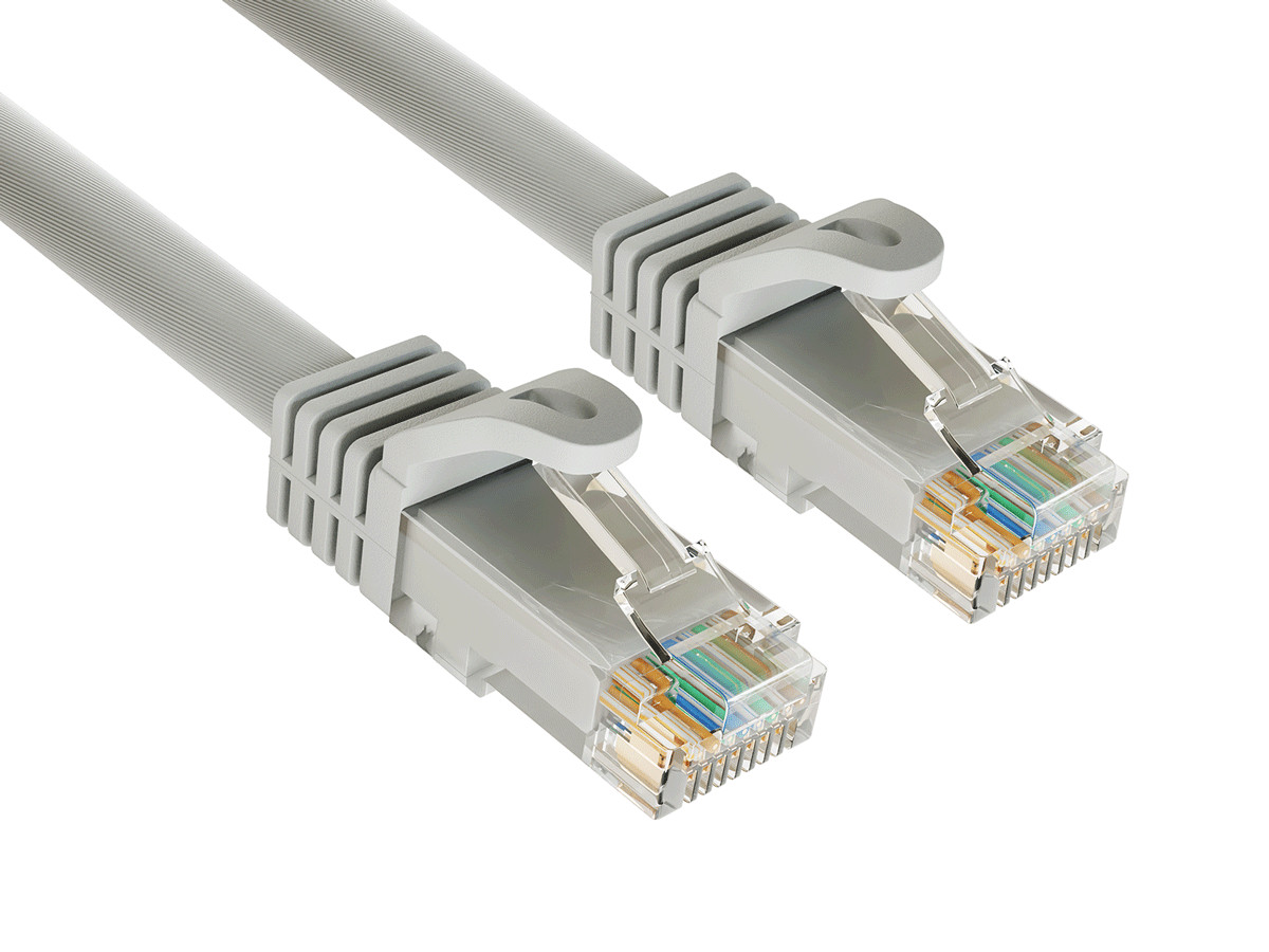 2ft Cat6a Ethernet Cable 10Gbps Snagless RJ45 for Gaming PS5 PC Router, Gray