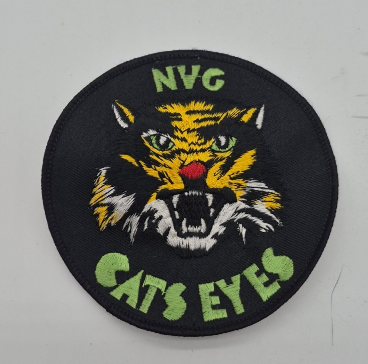 NVG CATS EYES Jacket Patch Night Vision Goggles 4" New