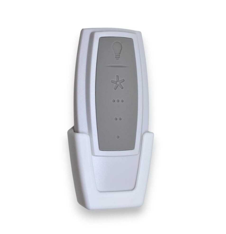 Fan Remote Holder Wall Mount Bracket for Hampton Bay 343-668 and 1 Pk White