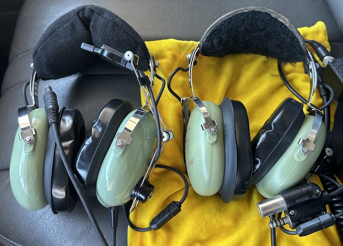 David Clark Model H10-76 Military Aviation Headset and H10-76 variant headphone