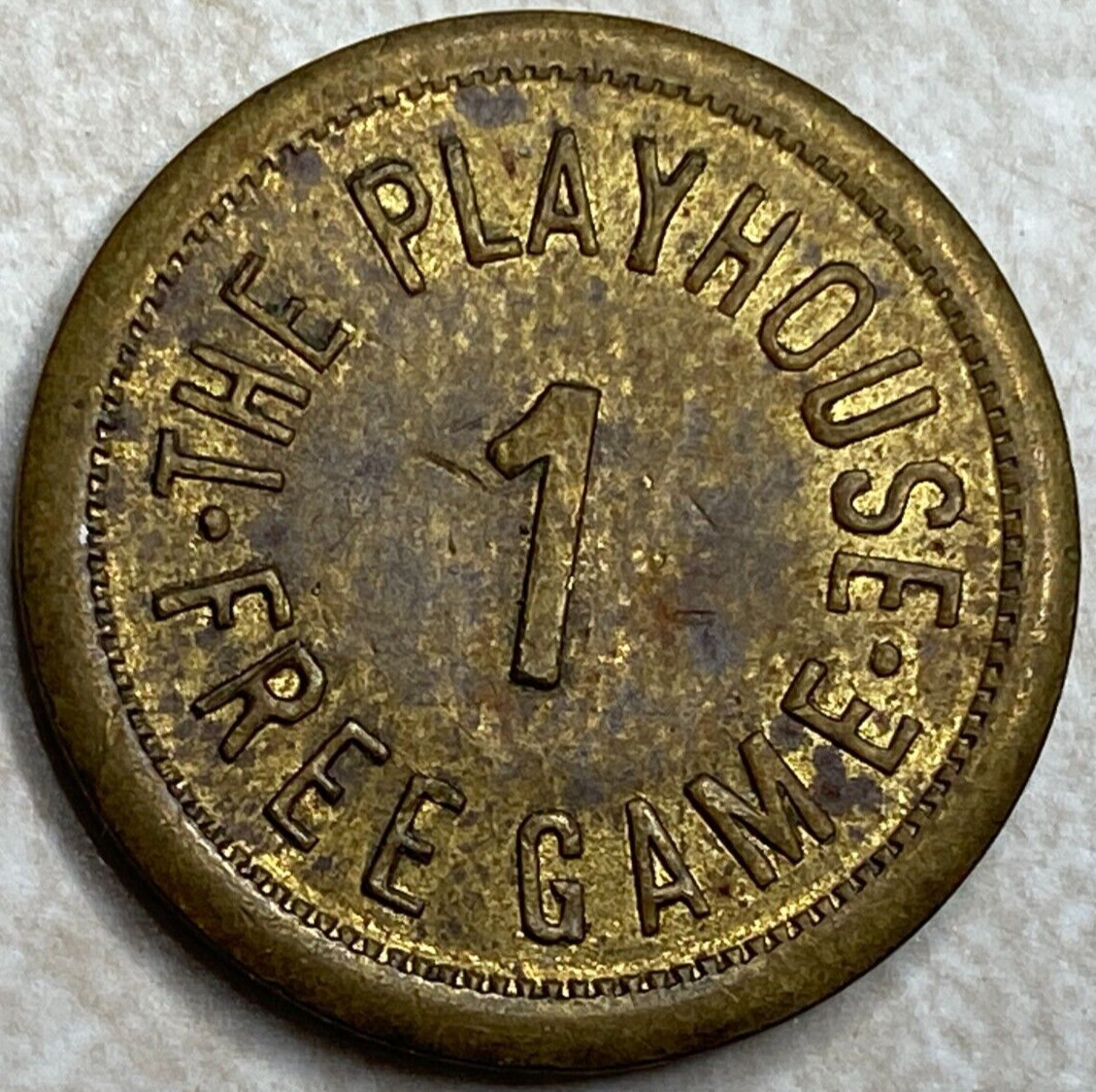 The Playhouse 1 Free Game Arcade Token T3088