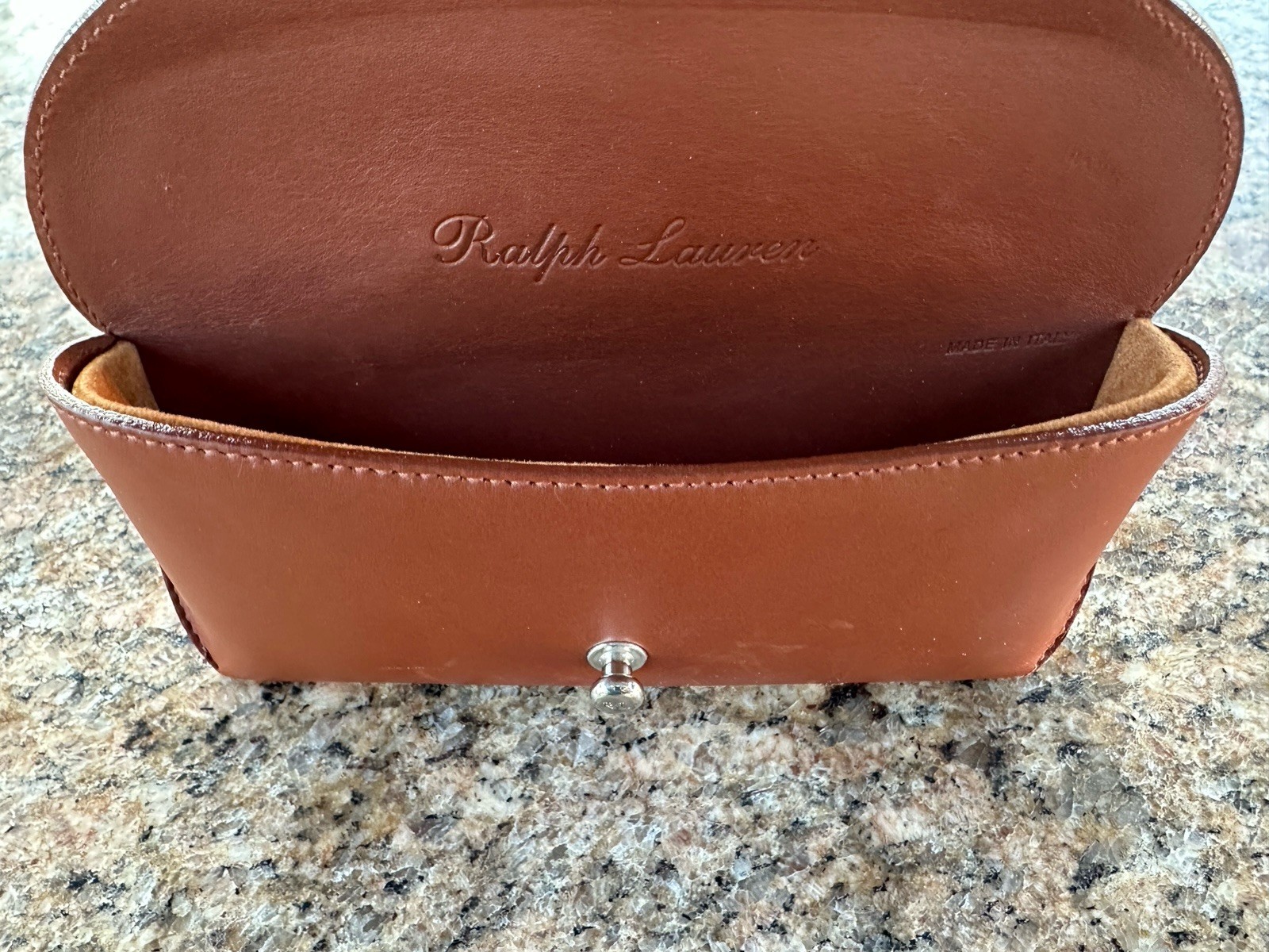 Ralph Lauren Purple Label Sunglasses Hard/soft Case Cognac Authentic