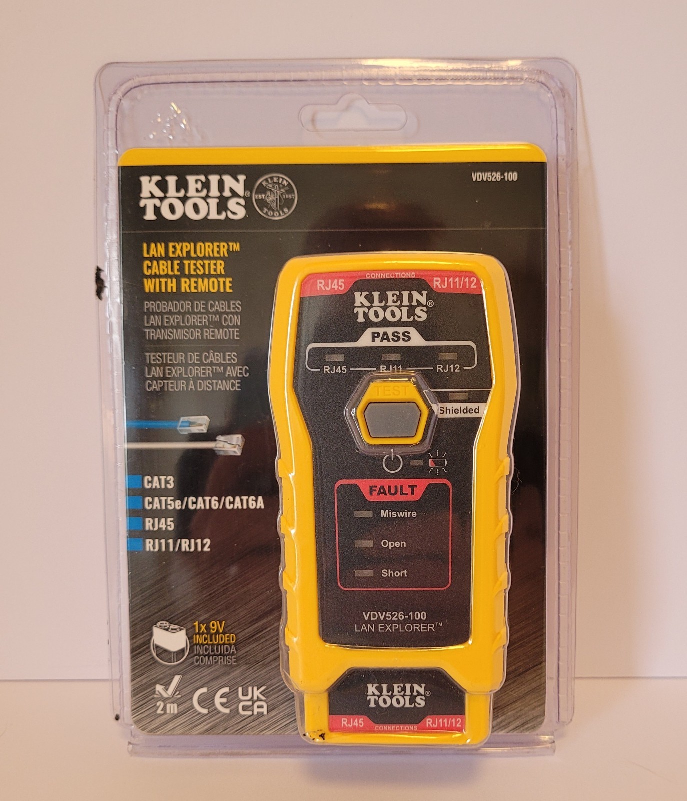 Klein Tools Data Cable Tester VDV526-100 LAN Explorer  With Remote