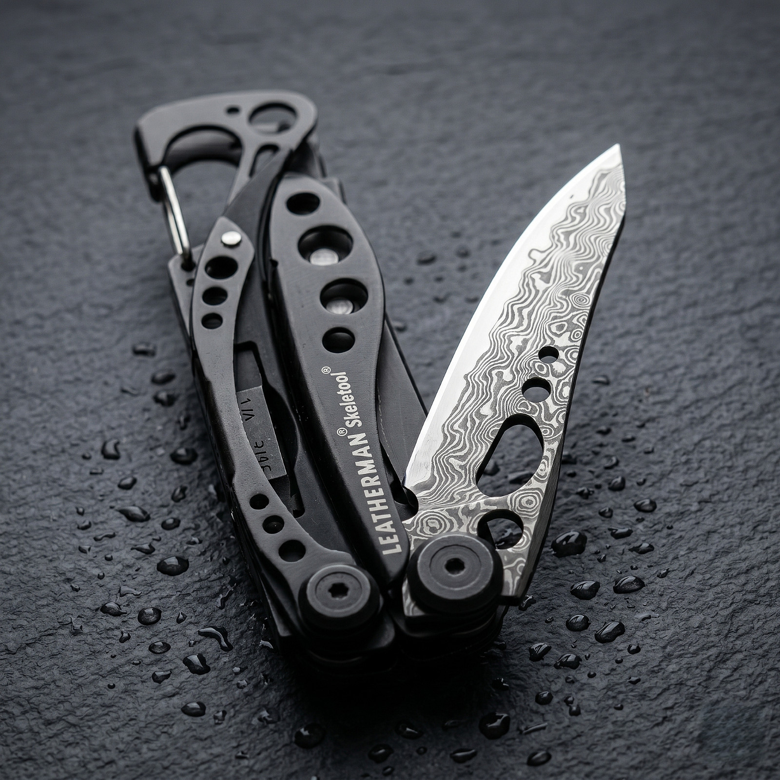VG10 Damascus Replacement Blade for Leatherman Skeletool – 60+ HRC, Razor Sharp