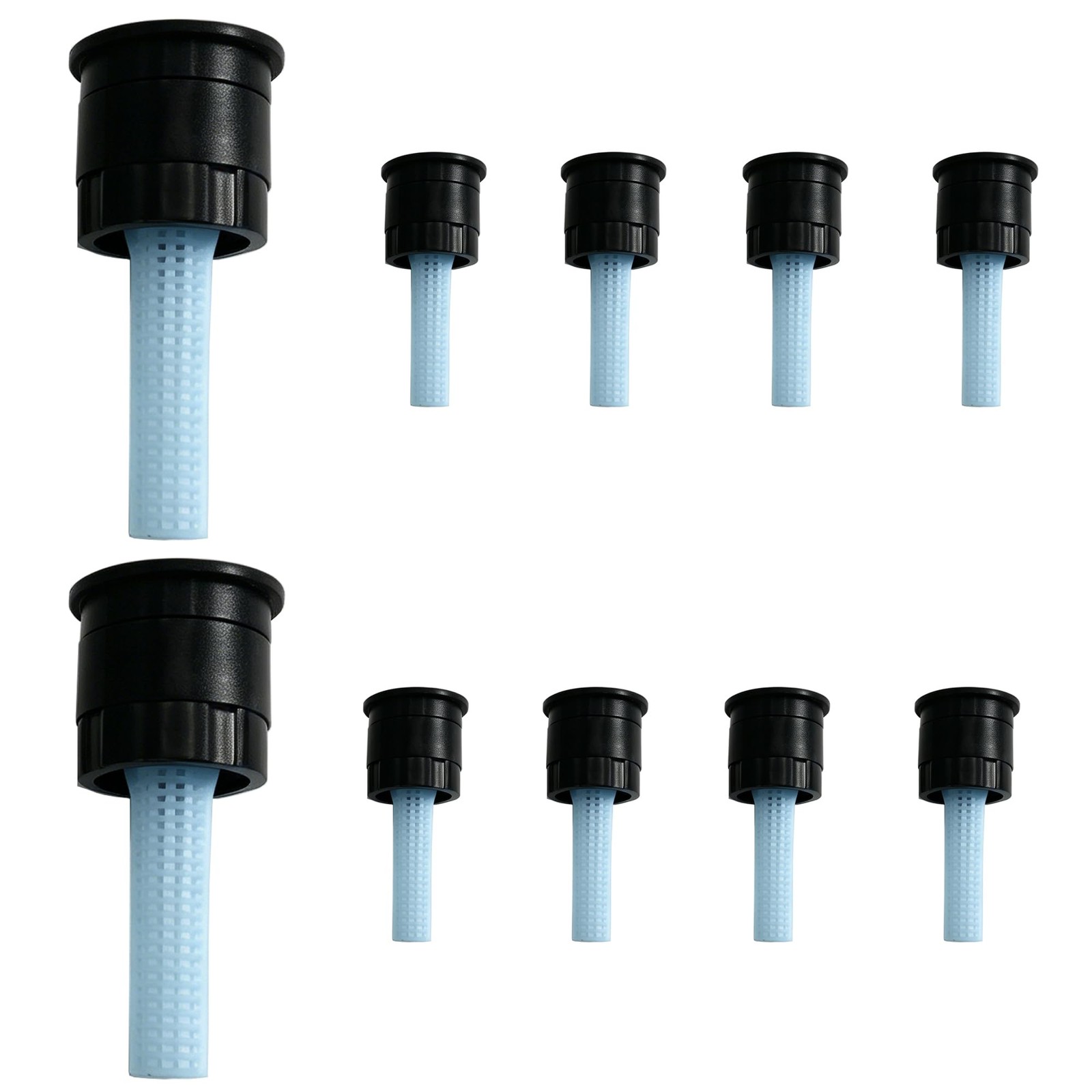 Ypzxola 10 Pack 15 ft Full Circle Sprinkler Nozzle 360 Degree Spray Head, 30 ...