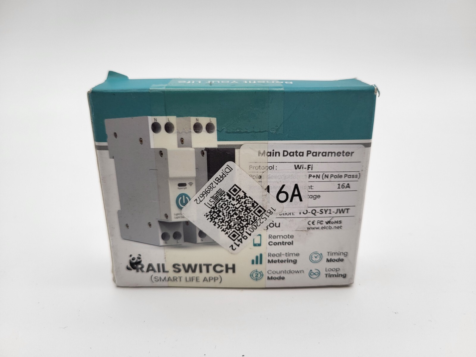 Wi-Fi Rail Switch 16A  Remote Control With Real Time Metering Smart Life App NIB