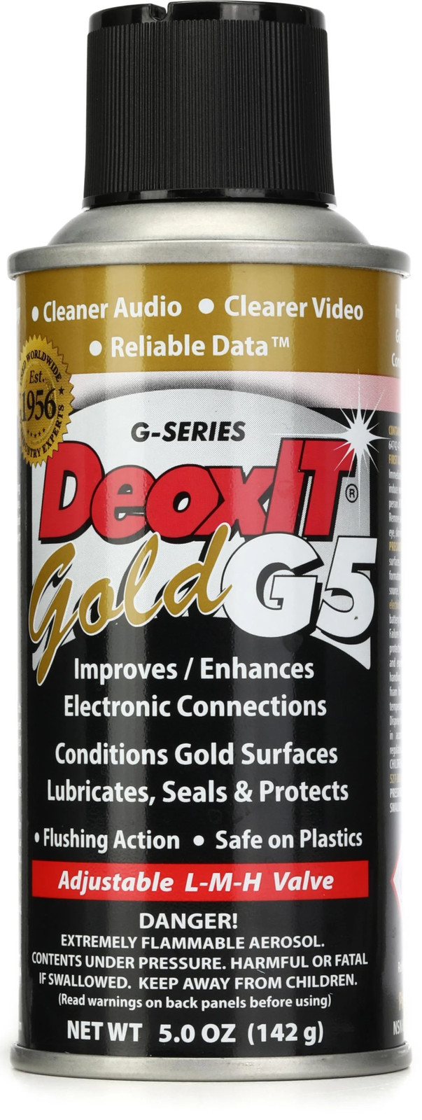 Hosa Technology G5S-6 Caig DeoxIT Gold Spray Contact Enhancer 5oz Cleaner G5S6