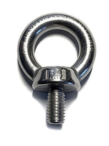 Stainless Steel 316 M8 Eye Bolt 8mm Marine Grade Heavy Duty