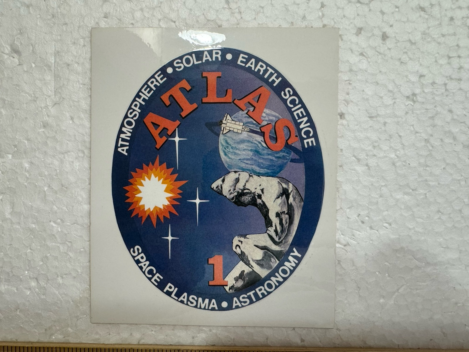 Vintage NASA Space Shuttle Sticker- Atlas