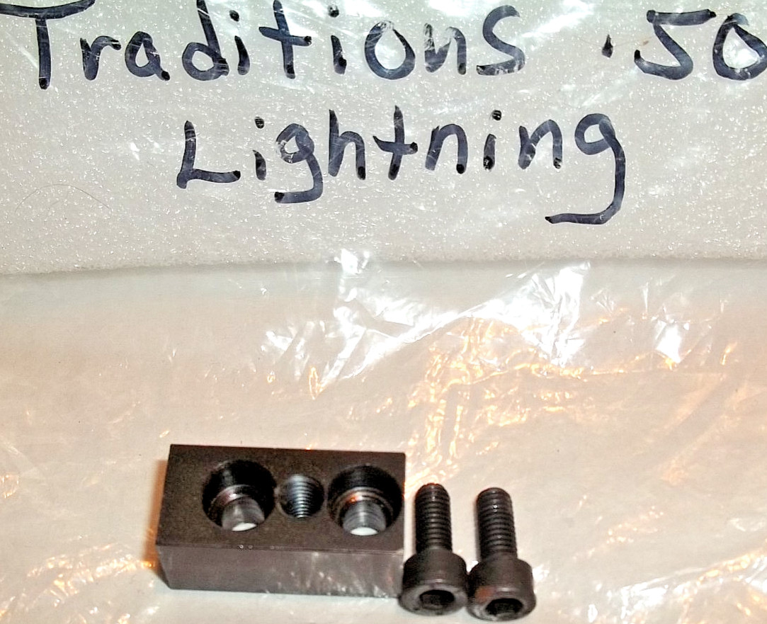 Traditions Lightning Muzzleloader  Bedding Block And Bolts 50 Cal Black Powder