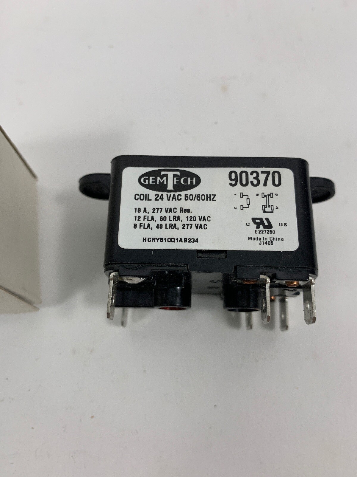 GemTech General Purpose Relay- 24 Volt Coil - 6 Spade 90370 90-370