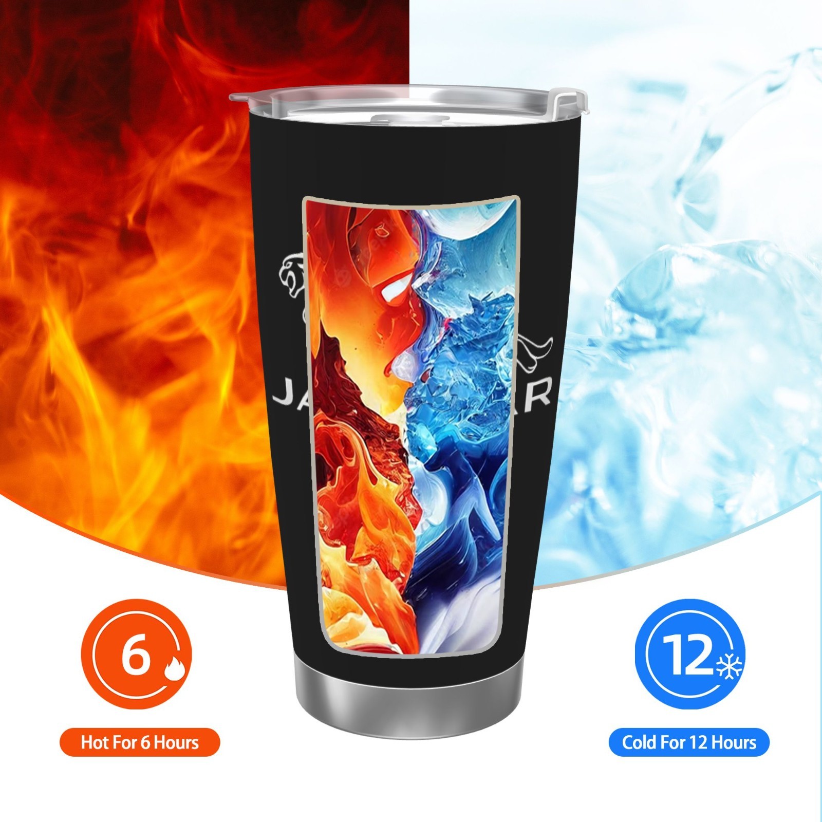 Jaguar Car Water Bottles 20oz Thermoses Cold Water Bottles Coffee Mugs