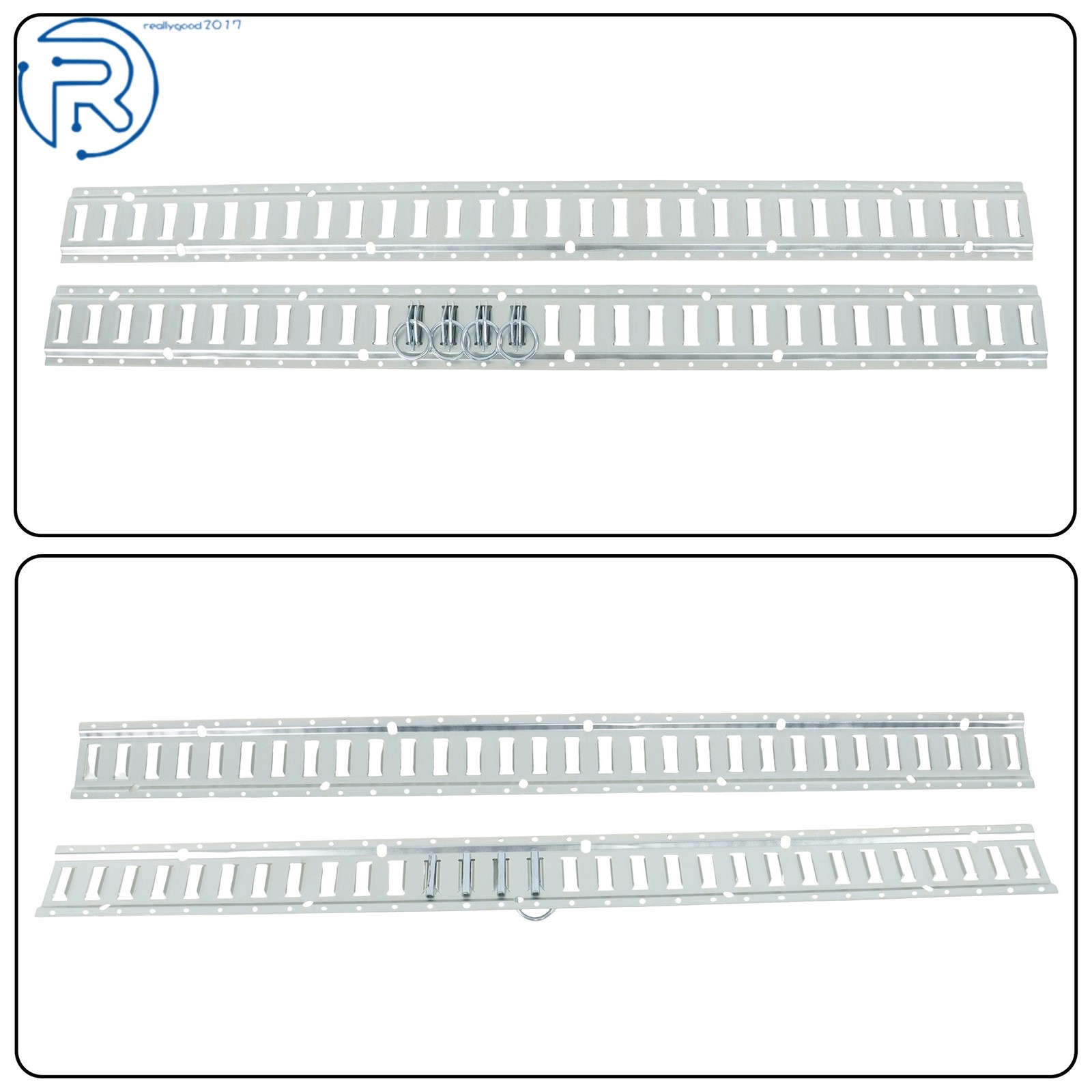 Durable 12 Pack 5' E Track Tie Down Rail System Horizontal High Quality For Vans