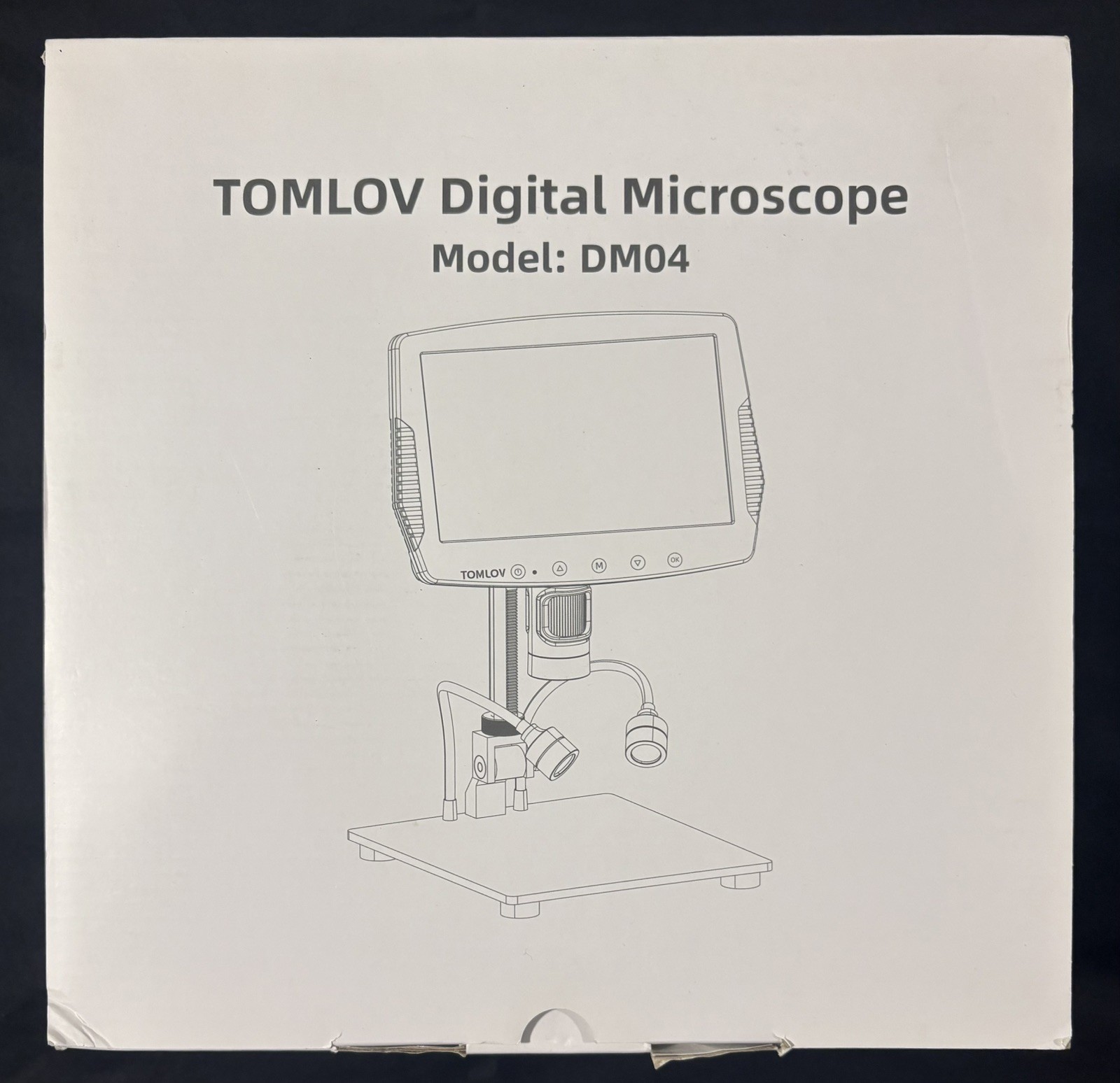 Tomlov DM04 Digital Microscope, 9” LCD, 32gb Sd Card, New, Open Box