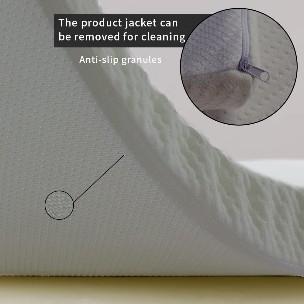 Professional Quality Memory Foam Massage Topper 73x24x2 - Removable & Easy Care