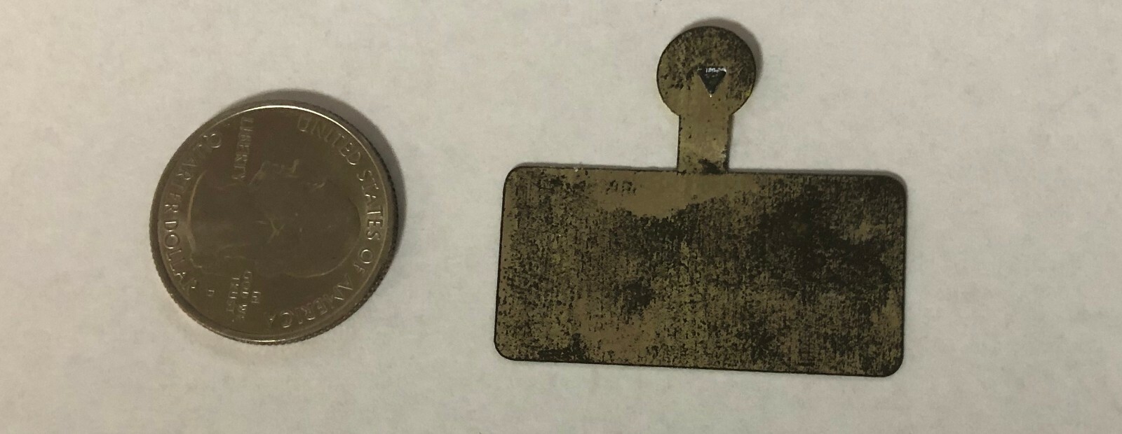 George Lindberg Comptroller Tab Button Pin