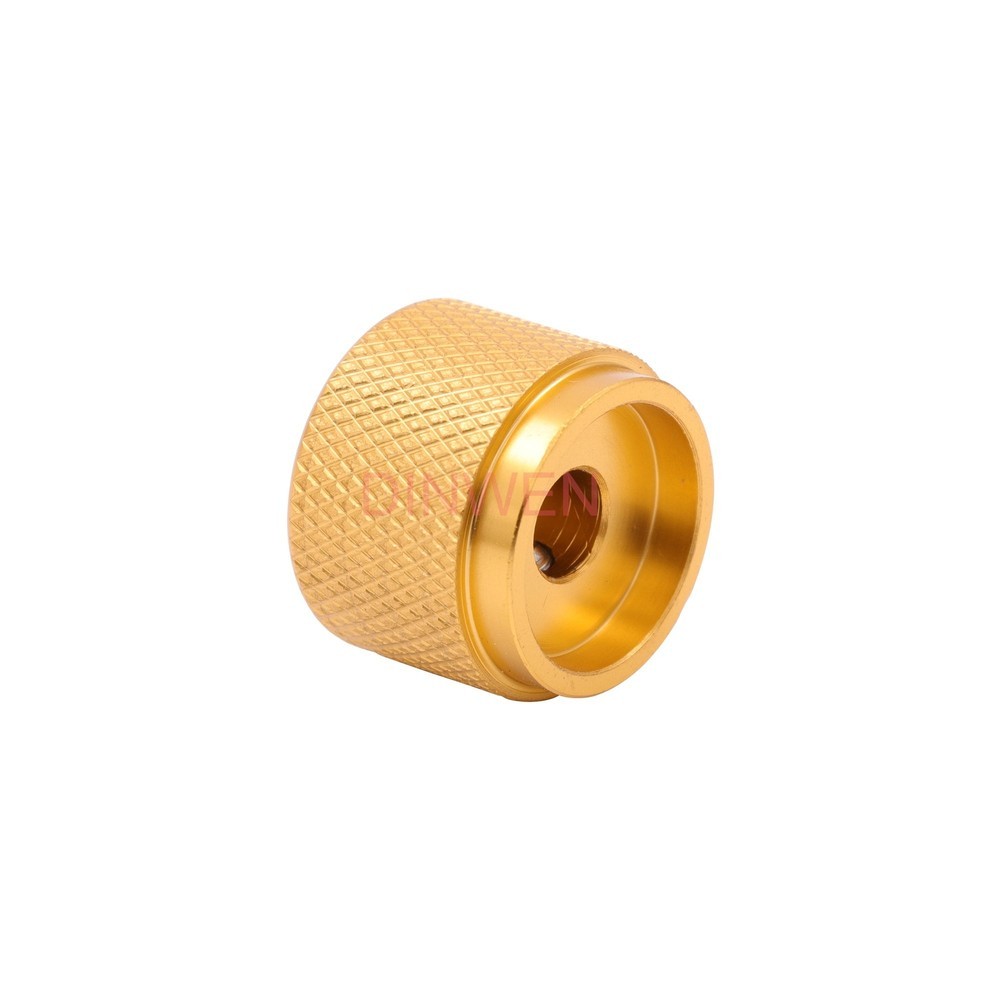 20x15.5mm Solid Full Aluminum Volume Knobs AMP Radio Potentiometer Buttons Gold