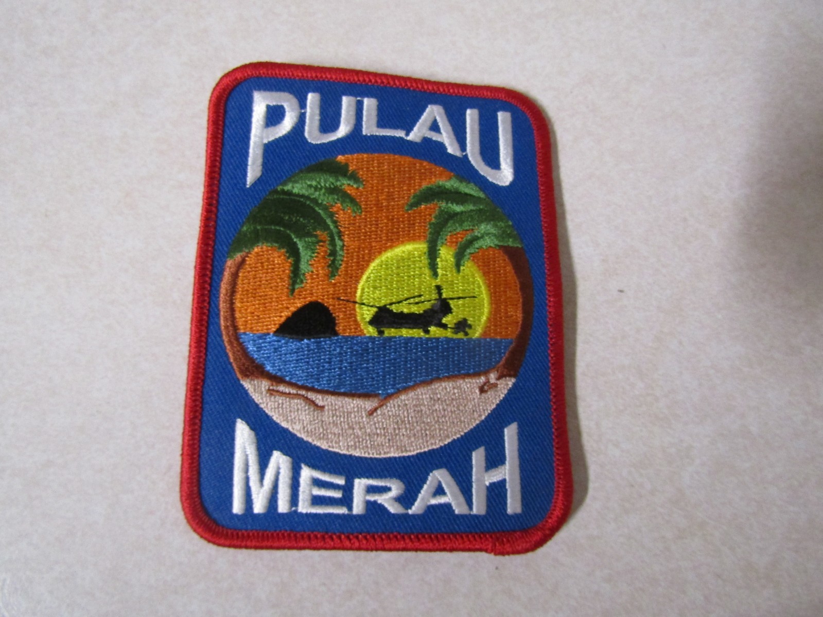 MILITARY PATCH SEW ON UNSURE USMC MARINE CORPS PULAU MERAH