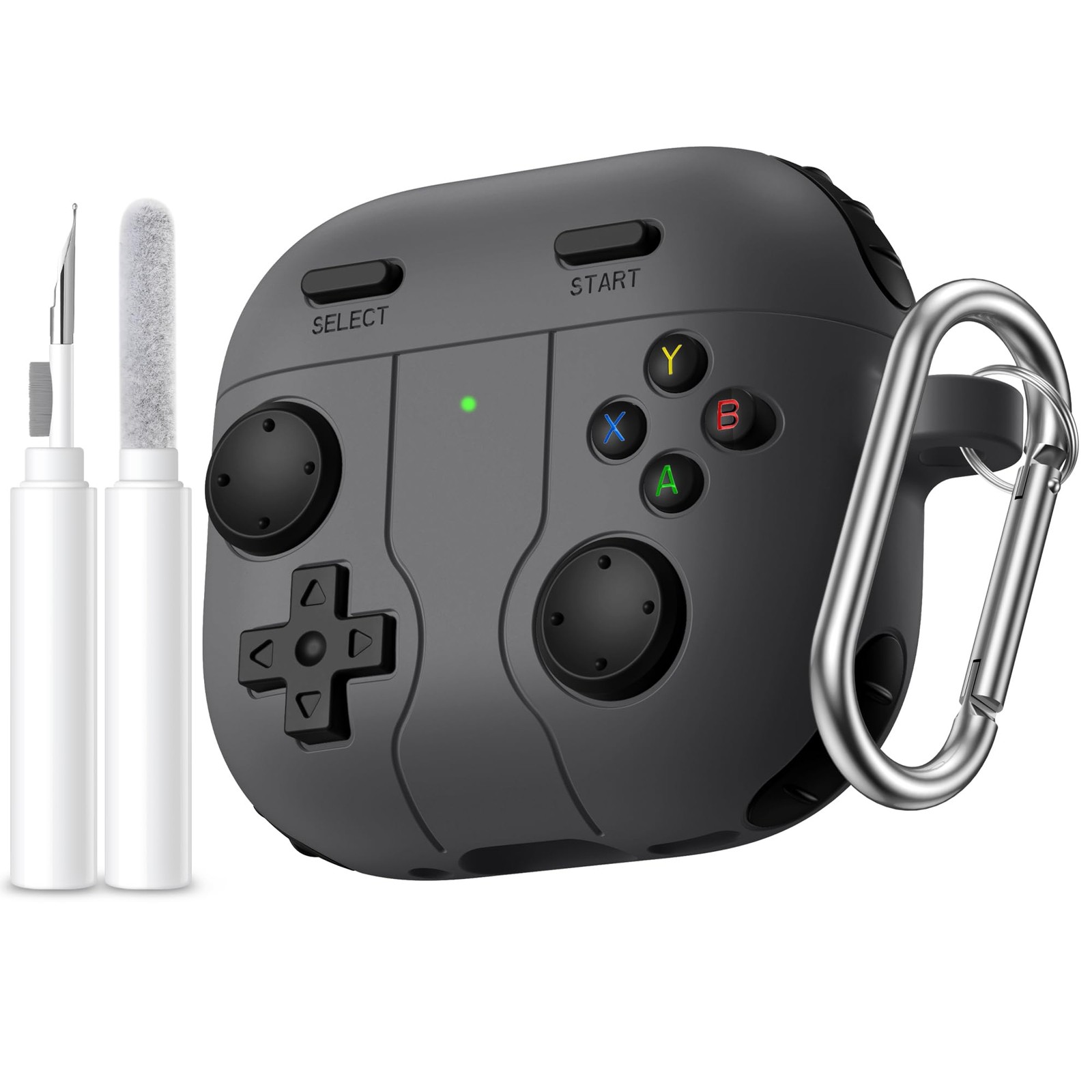 Getino Game Case for AirPods 4 2024 Cover with 4(2024), A-Black