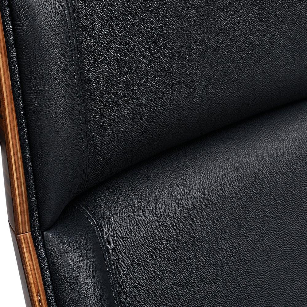 Palisander Real Leather Office Chair Executive Office Task Computer Chair Black