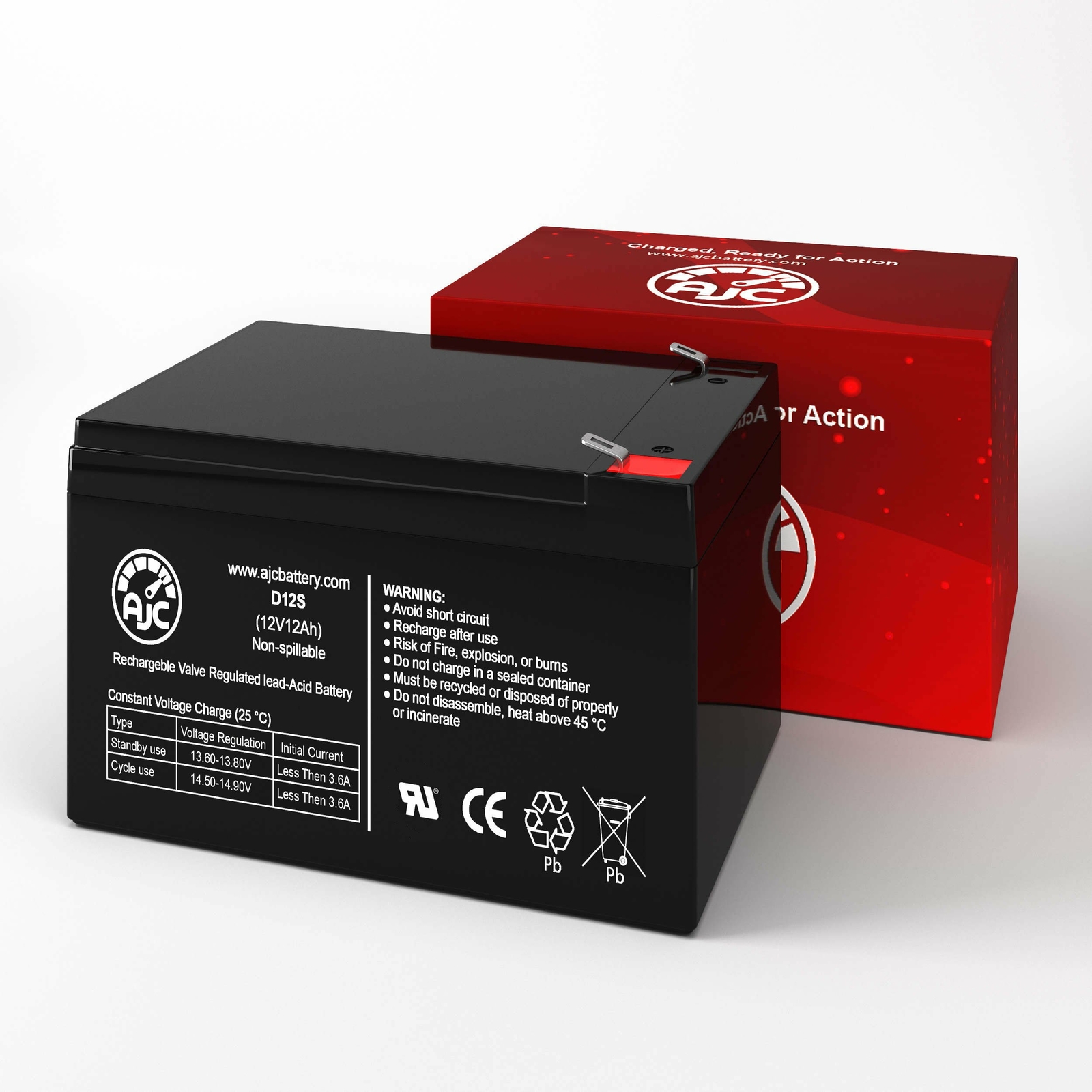 Interstate DCM0012 12V 12Ah UPS Replacement Battery