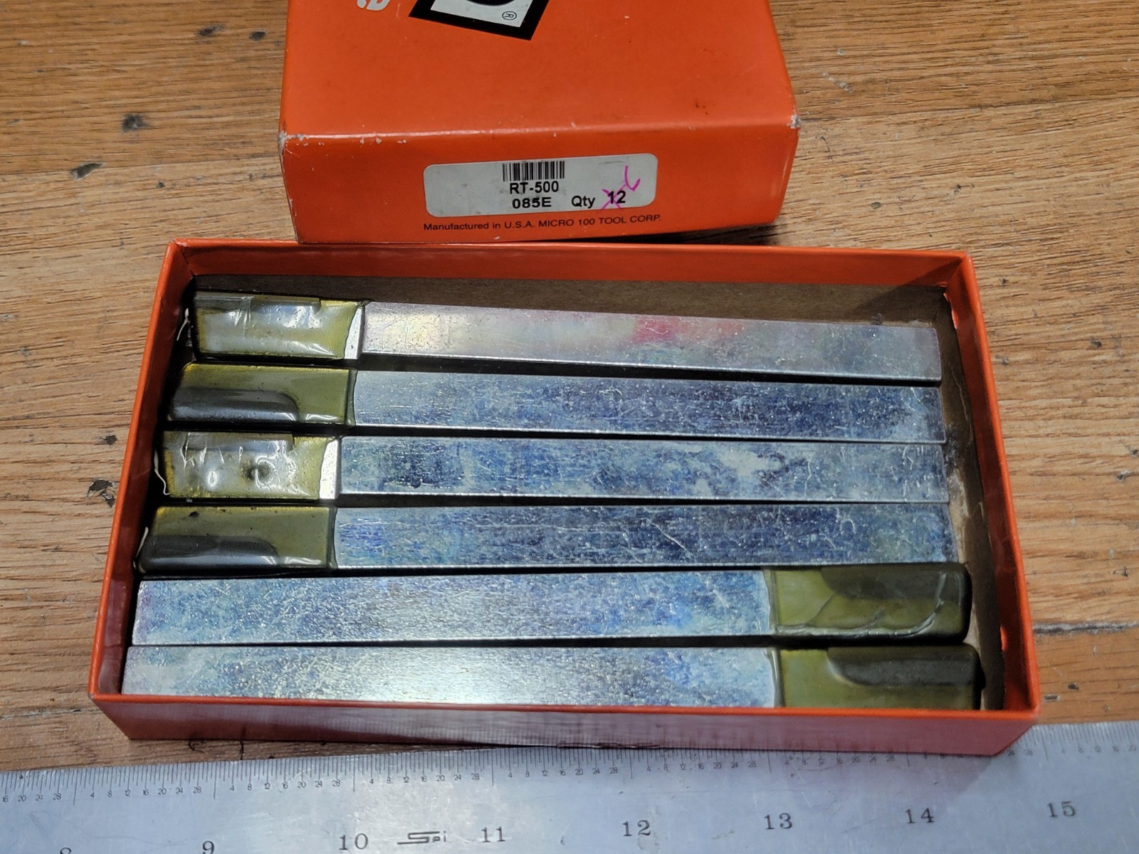 MICRO 100 RT500 CARBIDE TIPPED TOOL BIT LOT OF 6
