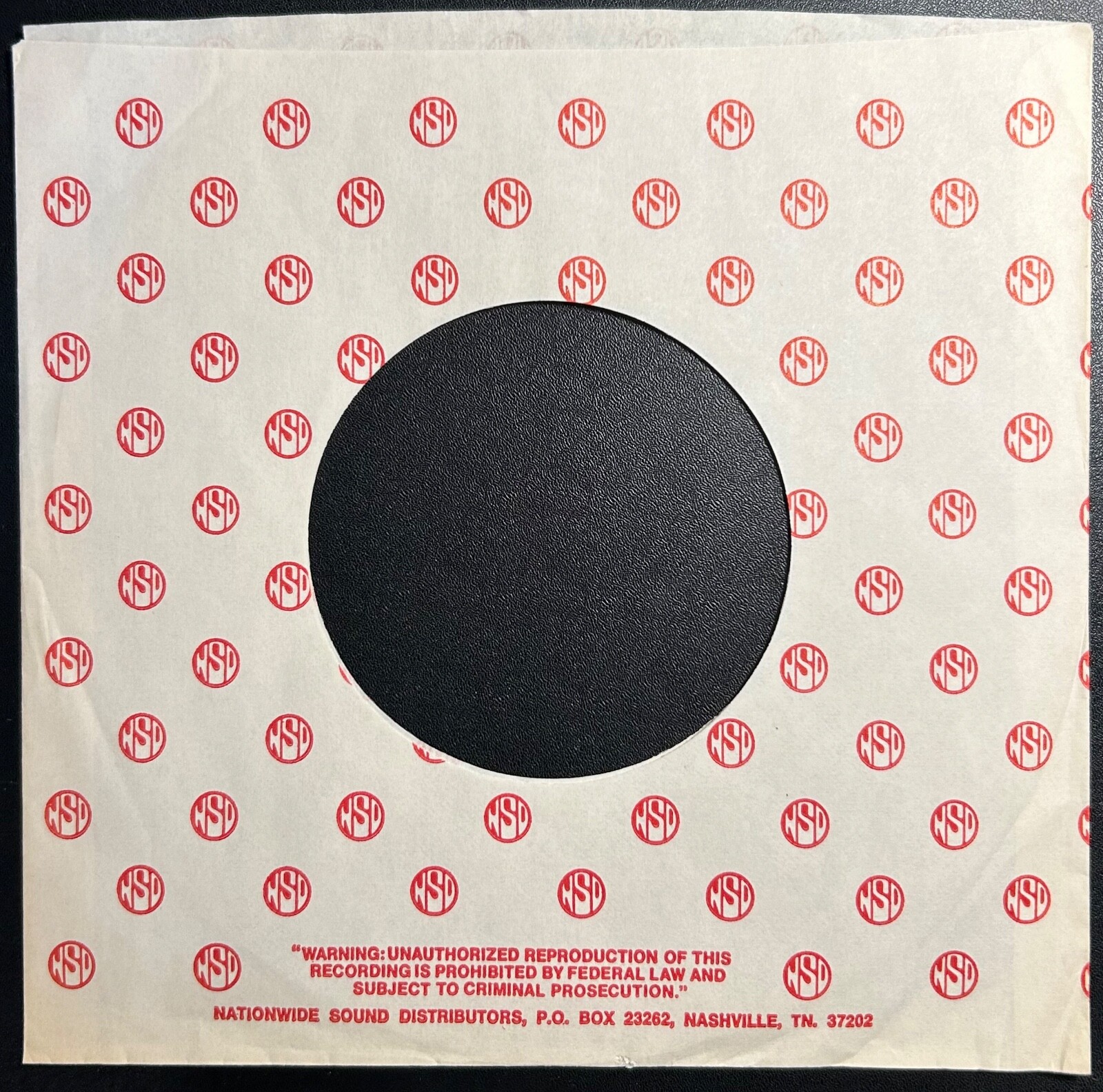 NSD Records (red ink) 45rpm commercial/company sleeves: Lot of 4