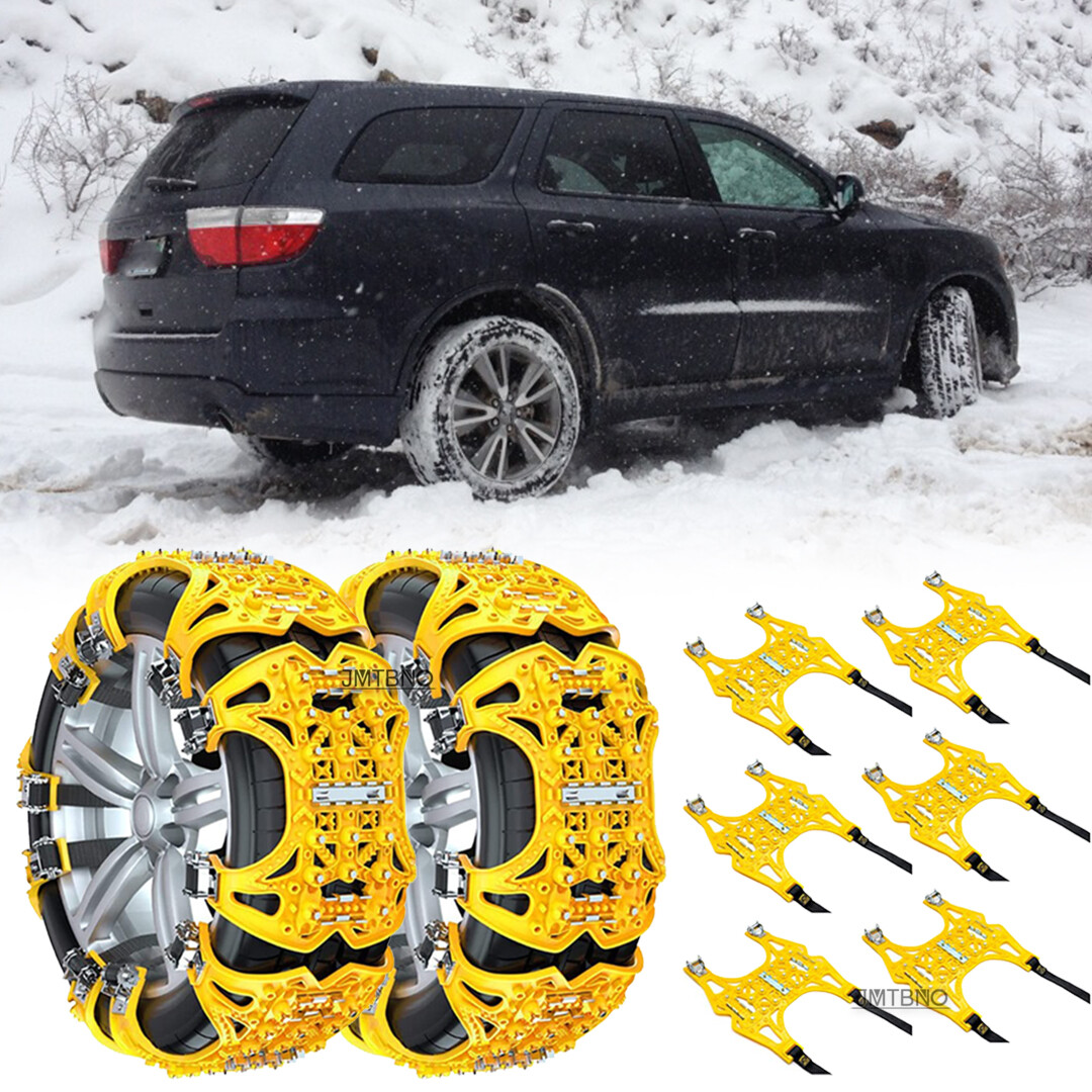 For Dodge Durango 6Pcs Car Wheel Snow Tire Chains Anti-Skid Emergency Winter Mud